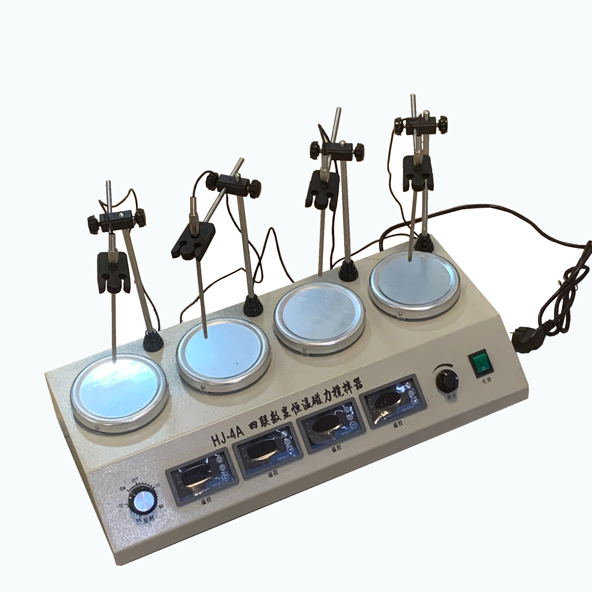 HJ-4A控溫四聯磁力攪拌器